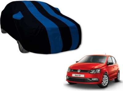 Amanzo Car Cover For Volkswagen Polo GT (With Mirror Pockets)(Black, Blue)