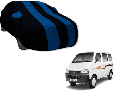 Auto Hub Car Cover For Maruti Suzuki Eeco (With Mirror Pockets)(Black, Blue)