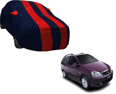 Amanzo Car Cover For Tata Indigo Marina (With Mirror Pockets)(Black, Red)