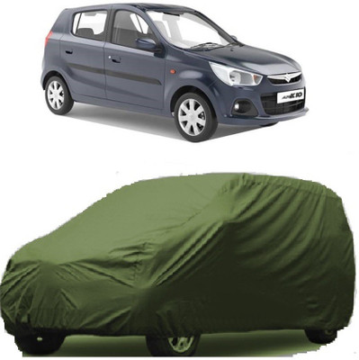 SHT Car Cover For Maruti Suzuki Alto K10 (Without Mirror Pockets)(Green)
