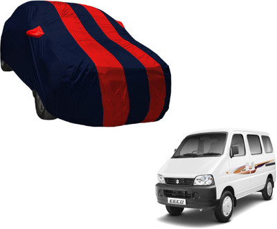 Amanzo Car Cover For Maruti Suzuki Eeco (With Mirror Pockets)(Black, Red)