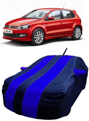 MoTRoX Car Cover For Volkswagen Polo GT (With Mirror Pockets)(Blue)