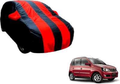 Flipkart SmartBuy Car Cover For Mahindra Quanto (With Mirror Pockets)(Black, Red)