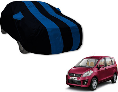 Auto Hub Car Cover For Maruti Suzuki Ertiga (With Mirror Pockets)(Black, Blue)