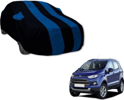 Amanzo Car Cover For Ford Ecosport (With Mirror Pockets)(Black, Blue)