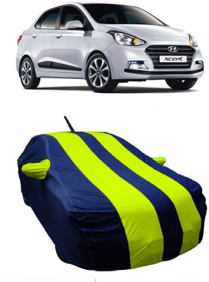 MoTRoX Car Cover For Hyundai Xcent (With Mirror Pockets)(Green)