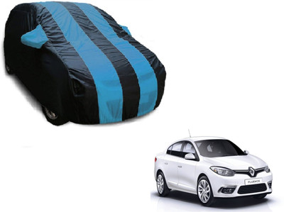 Flipkart SmartBuy Car Cover For Renault Fluence (With Mirror Pockets)(Black, Blue)