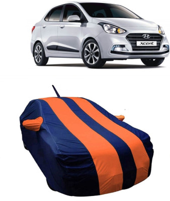 MoTRoX Car Cover For Hyundai Xcent (With Mirror Pockets)(Red)