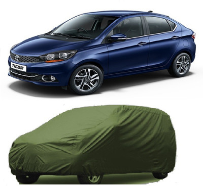 SHT Car Cover For Tata Tigor (Without Mirror Pockets)(Green)