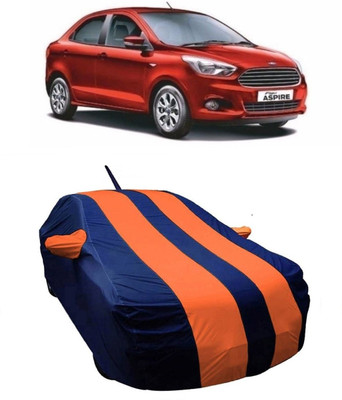 MoTRoX Car Cover For Ford Figo Aspire (With Mirror Pockets)(Red)