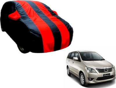 Flipkart SmartBuy Car Cover For Toyota Innova (With Mirror Pockets)(Black, Red)