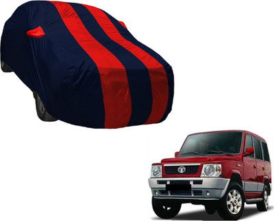 Auto Hub Car Cover For Tata Sumo (With Mirror Pockets)(Black, Red)