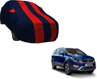 Auto Hub Car Cover For Tata Hexa (With Mirror Pockets)(Blue, Red)