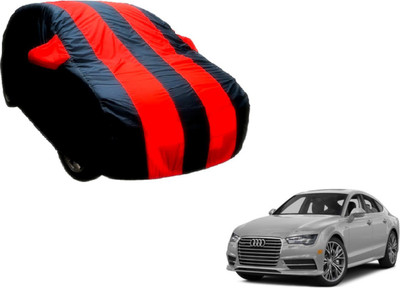 Flipkart SmartBuy Car Cover For Audi A7 (With Mirror Pockets)(Black, Red)
