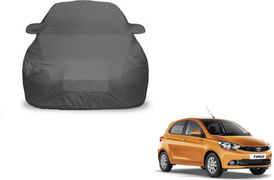 Auto Hub Car Cover For Tata Tiago (With Mirror Pockets)(Grey)