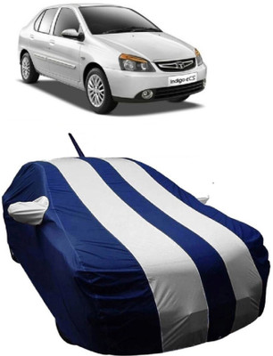 MoTRoX Car Cover For Tata Indigo eCS (With Mirror Pockets)(White)