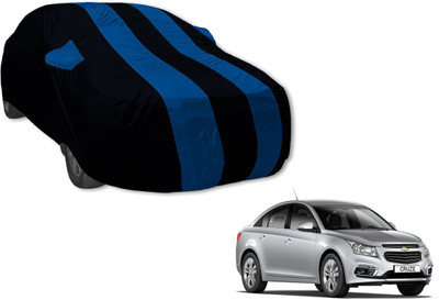 Amanzo Car Cover For Chevrolet Cruze (With Mirror Pockets)(Black, Blue)