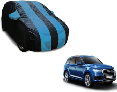 Flipkart SmartBuy Car Cover For Audi Q7 (With Mirror Pockets)(Black, Blue)