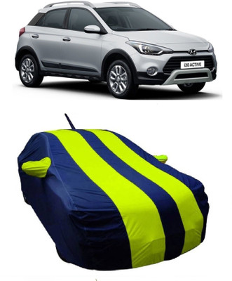 MoTRoX Car Cover For Hyundai i20 Active (With Mirror Pockets)(Green)