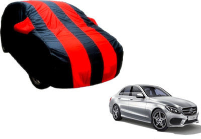 Flipkart SmartBuy Car Cover For Mercedes Benz C-Class (With Mirror Pockets)(Black, Red)