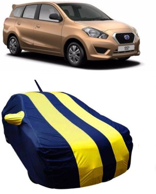 MoTRoX Car Cover For Nissan Go+ (With Mirror Pockets)(Yellow)
