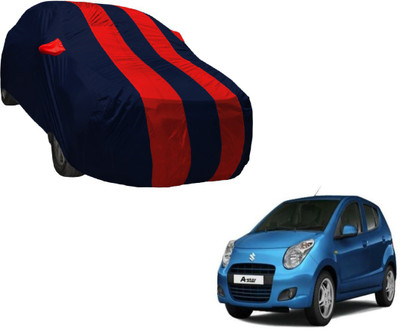 Auto Hub Car Cover For Maruti Suzuki A-Star (With Mirror Pockets)(Black, Red)