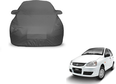 Auto Hub Car Cover For Tata Indica (With Mirror Pockets)(Grey)