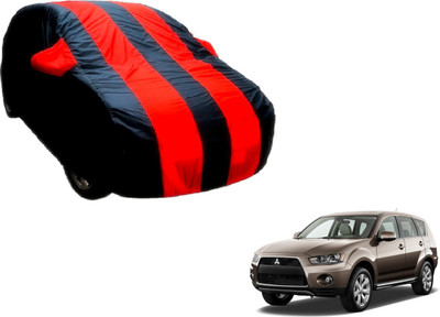 Flipkart SmartBuy Car Cover For Mitsubishi Outlander (With Mirror Pockets)(Black, Red)