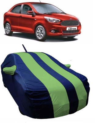 MoTRoX Car Cover For Ford Figo Aspire (With Mirror Pockets)(Green)