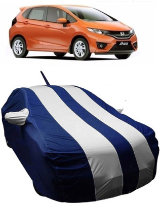 MoTRoX Car Cover For Honda Jazz (With Mirror Pockets)(White)