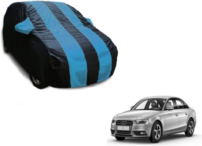 Flipkart SmartBuy Car Cover For Audi A4 (With Mirror Pockets)(Black, Blue)