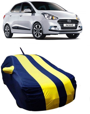 MoTRoX Car Cover For Hyundai Xcent (With Mirror Pockets)(Yellow)