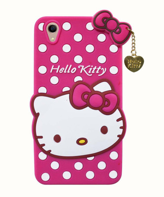 COVERNEW Back Cover for Vivo Y51L Hello Kitty(Pink, Dual Protection, Pack of: 1)