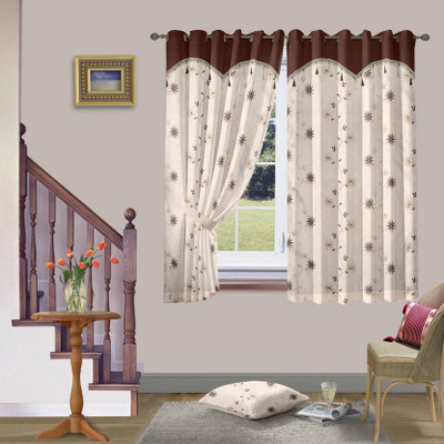 50% OFF on Cortina 150 cm (5 ft) Polyester Window Curtain (Pack Of 2)(Geometric, Brown) 50% OFF on Cortina 150 cm (5 ft) Polyester Window Curtain (Pack Of 2)(Geometric, Brown)