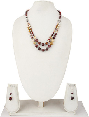 Pearlz Ocean Alloy Silver Multicolor Jewellery Set(Pack of 1)