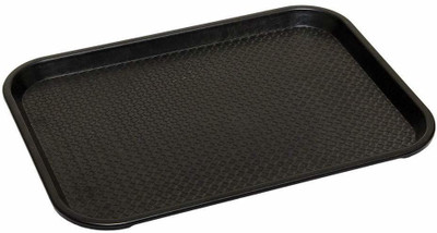 swift international Rectangular Plastic Serving Tray black Tray