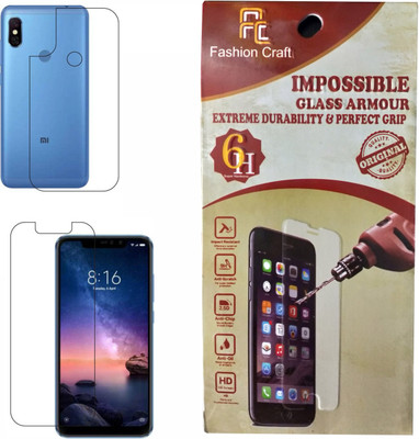 FashionCraft Tempered Glass Guard for Mi Redmi Note 6 Pro(Pack of 1)