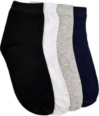RAJAVI Men Self Design, Solid Ankle Length(Pack of 4)