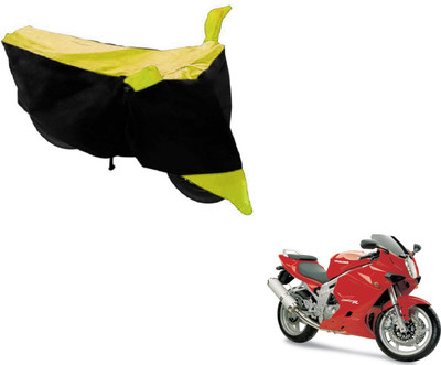 MOCKHE Two Wheeler Cover for Hyosung(GT650R, Black, Yellow)