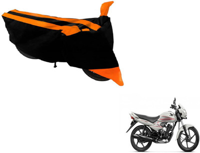 Amanzo Two Wheeler Cover for Honda(Dream Neo, Black, Orange)