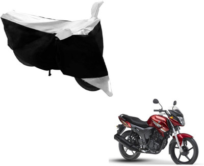 MOCKHE Two Wheeler Cover for Yamaha(SZ X, Black, Silver)