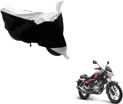 Amanzo Two Wheeler Cover for Bajaj(V 150, Black, Silver)