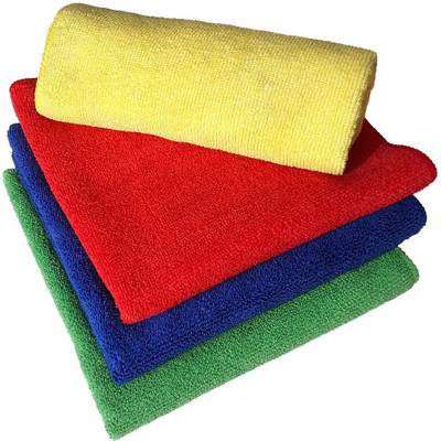 SOMUDEE Dry Microfiber Cleaning Cloth(4 Units)
