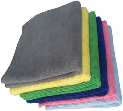 Yashoda Lining Store Microfiber Vehicle Washing  Cloth(Pack Of 6, 280 GSM)