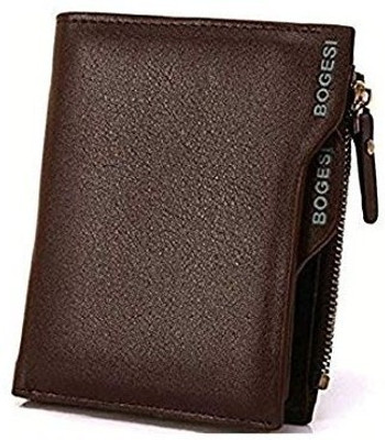 BOGESI Men Casual, Formal Brown Artificial Leather Wallet(4 Card Slots)