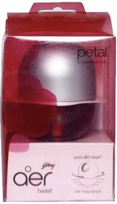 Godrej Aer Twist Petal Crush Pink Dashboard Car Freshener Diffuser Aer Twist(45 g)