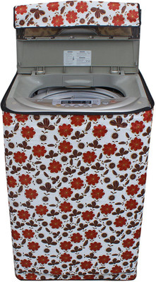 KingMatters Top Loading Washing Machine  Cover(Width: 63 cm, Red, White)