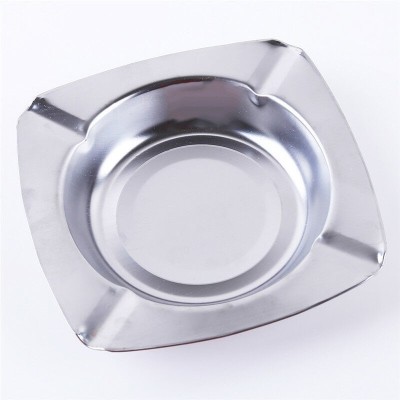 upalabdh 1 PC Stainless Steel Ash Tray Home Office Bar Ash Tray Holder Ash Holder Steel Steel Ashtray(Pack of 1)