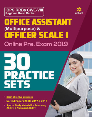 30 Practice Sets IBPS RRBs CWE-VII Office Assistant Multipurpose and Officer Scale-I Pre Exam 2019(English, Paperback, unknown)