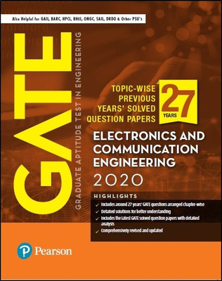 GATE 2020 for Electronics and Communication Engineering | 27 Previous Years' Solved Question Papers | Also for GAIL, BARC, HPCL | By Pearson(English, Paperback, Rajiv Kapoor)